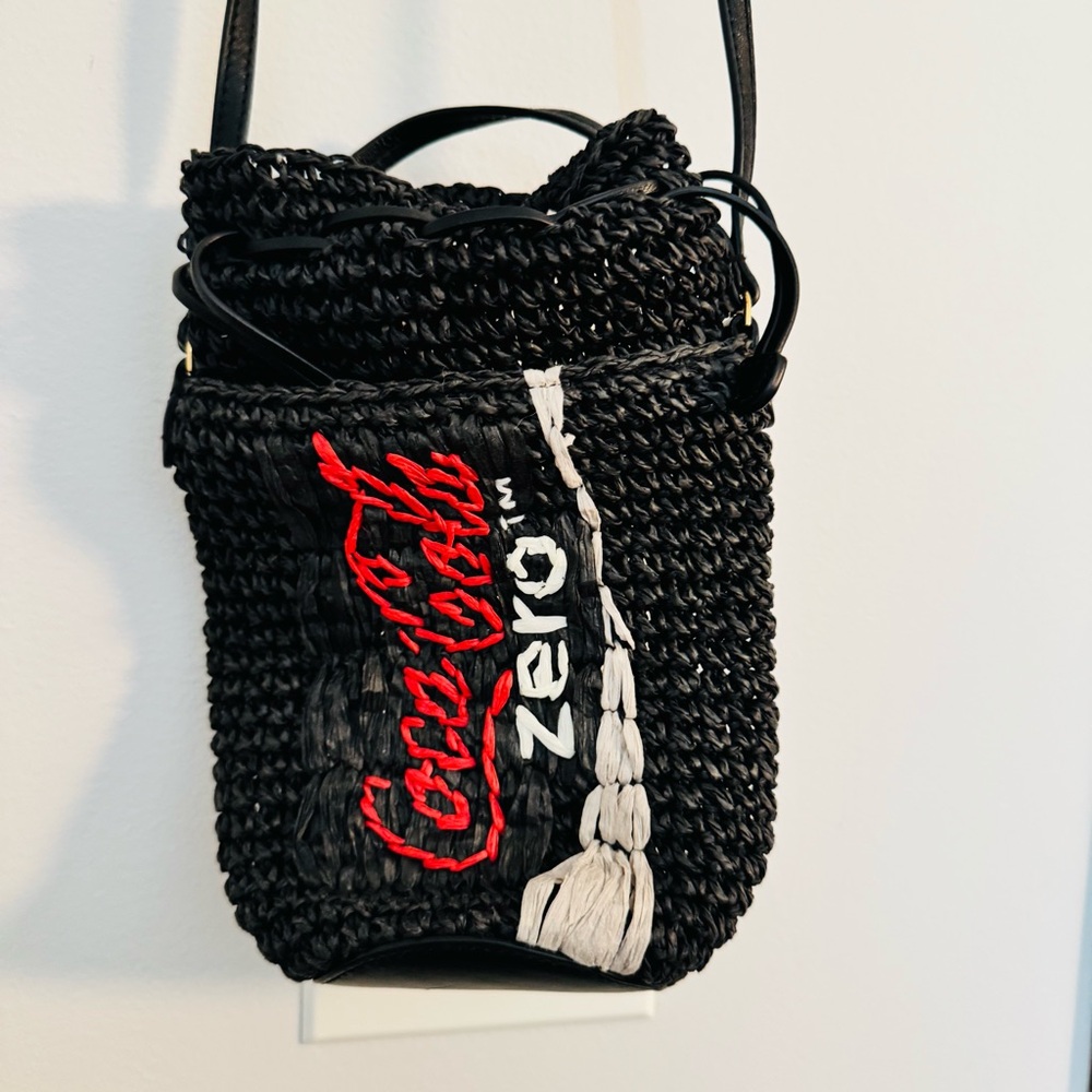 ANYA HINDMARCH COKE ZERO BLACK CROSSBODY NWOT RARE - Picture 8 of 12